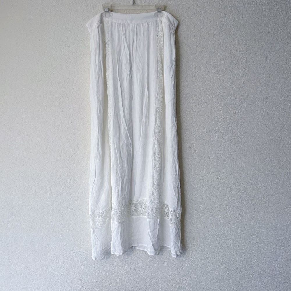 Forever 21 Boho White Maxi Skirt